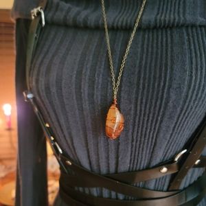 Carnelian Crystal necklace